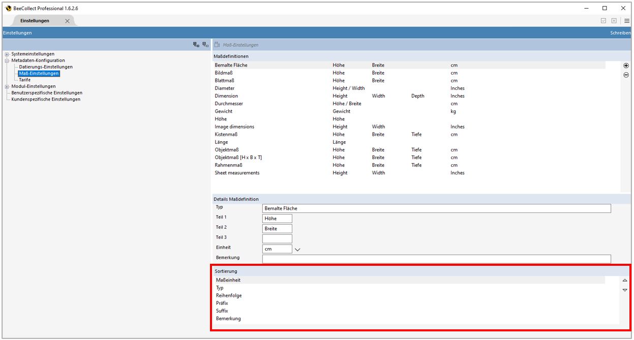 Sortierung Sortierung
