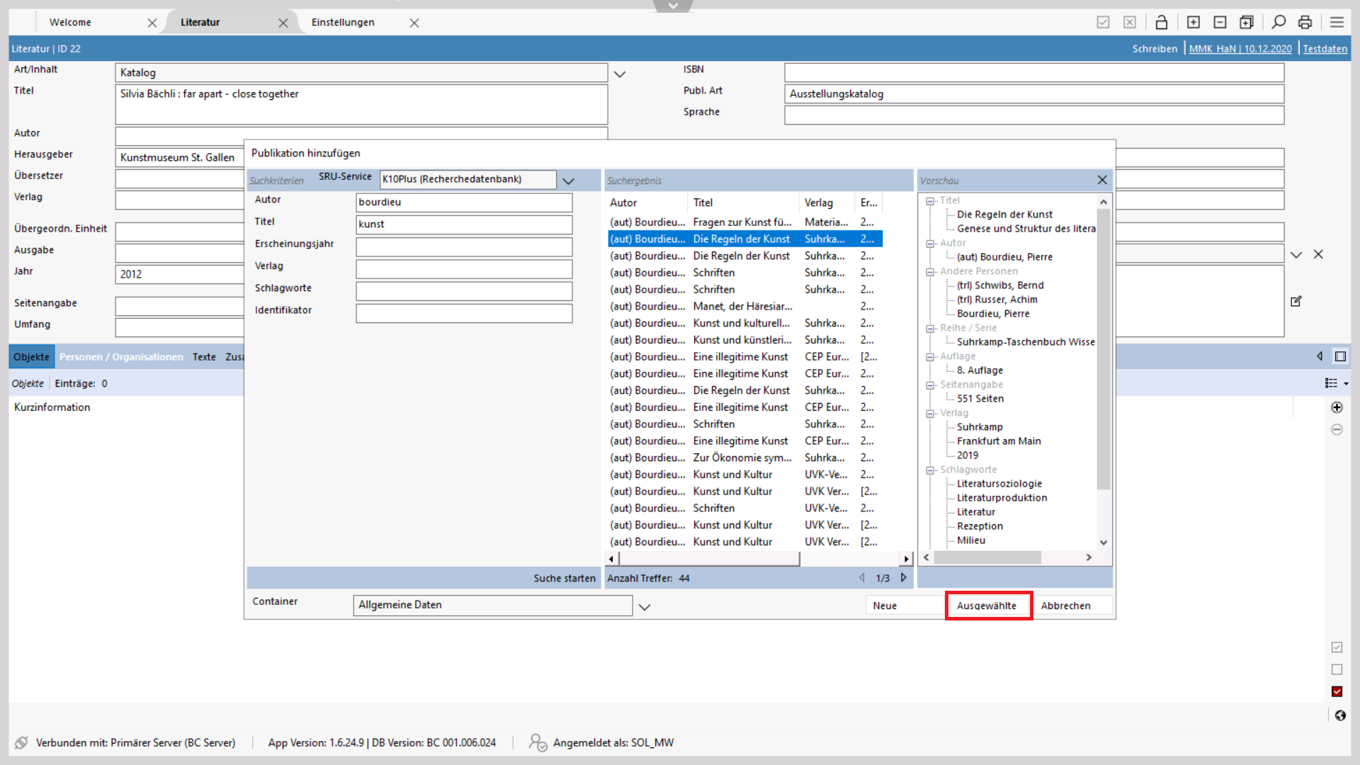 Literaturtitel importieren Literaturtitel importieren