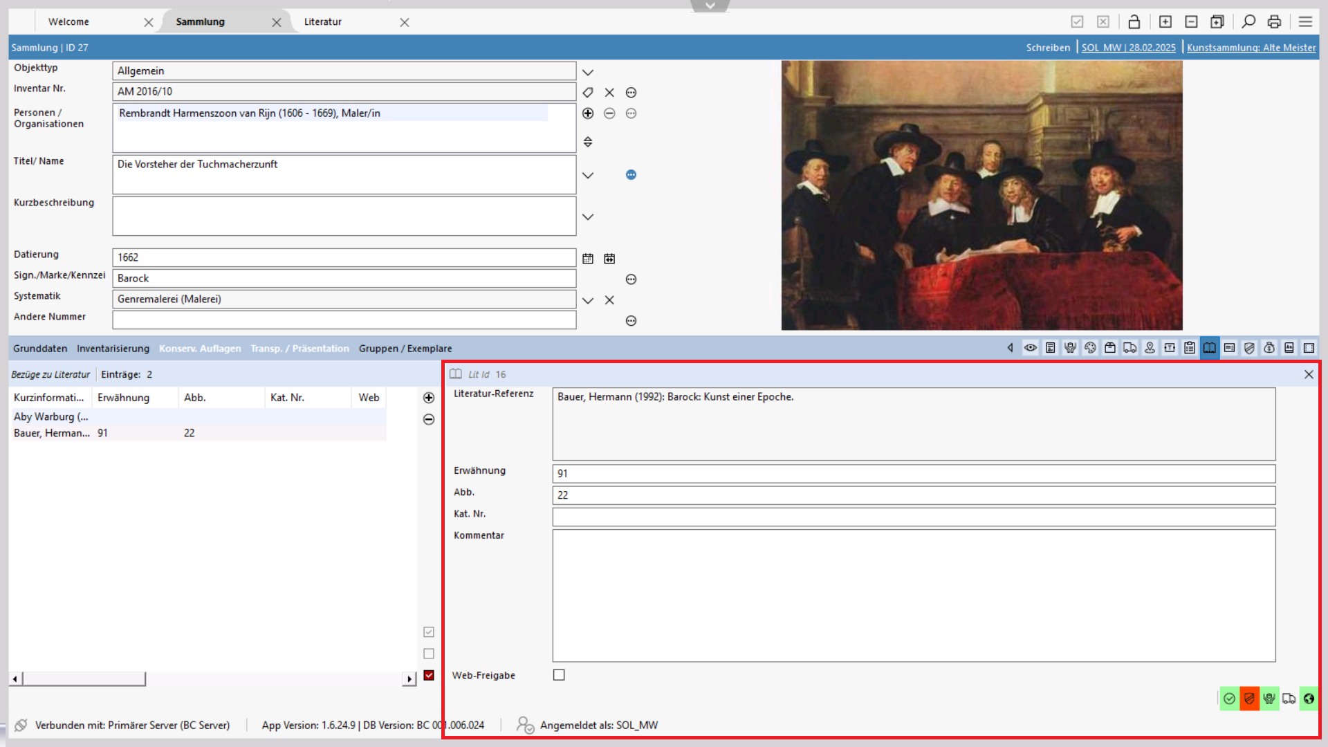 Detailmaske Bezüge zu Literatur Detailmaske Bezüge zu Literatur