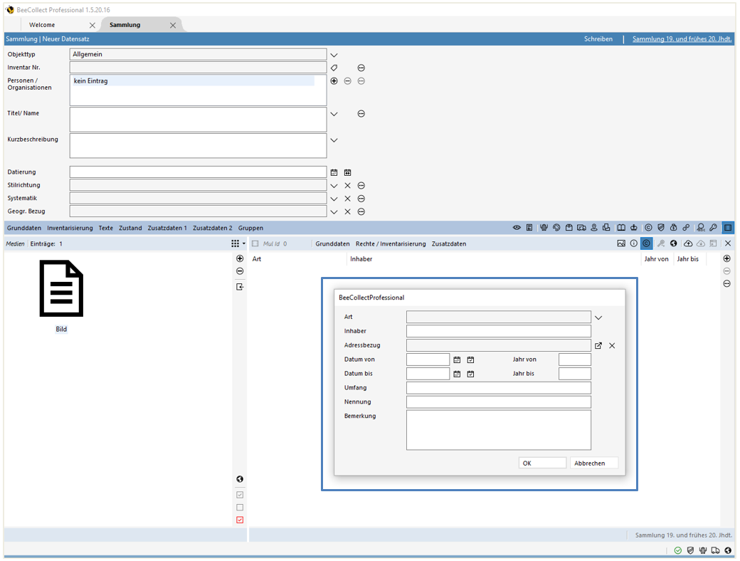 Bearbeitungsbereich Register Rechte Bearbeitungsbereich Register Rechte