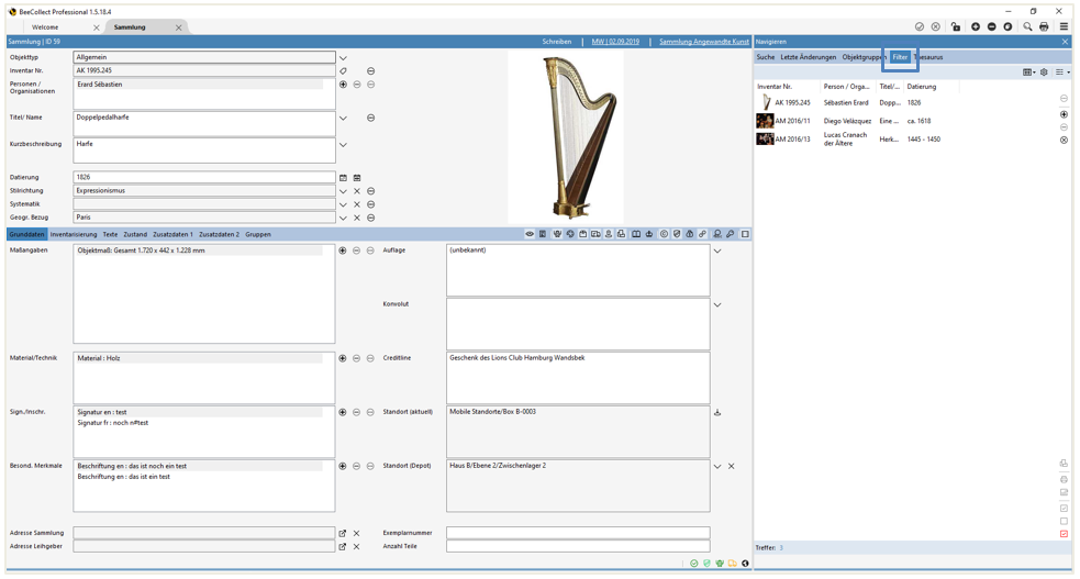 Ansicht Filter Ansicht Filter