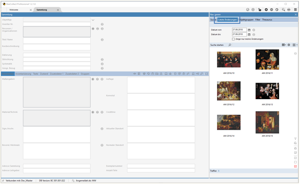 Ansicht Letzte Änderungen Ansicht Letzte Änderungen