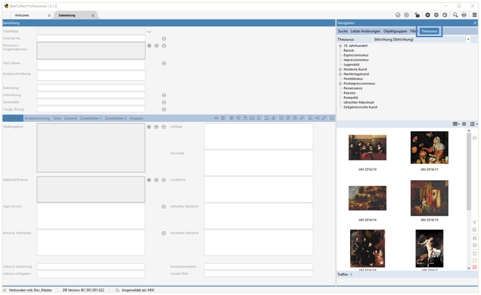 Ansicht Thesaurus Ansicht Thesaurus