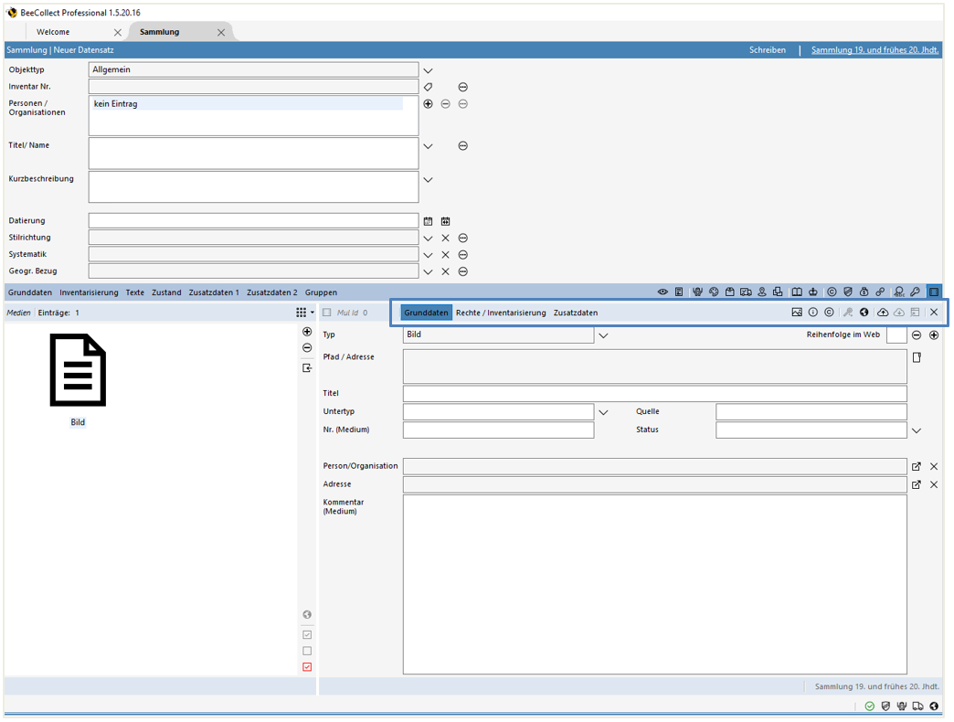 Registerbereich Medien Registerbereich Medien