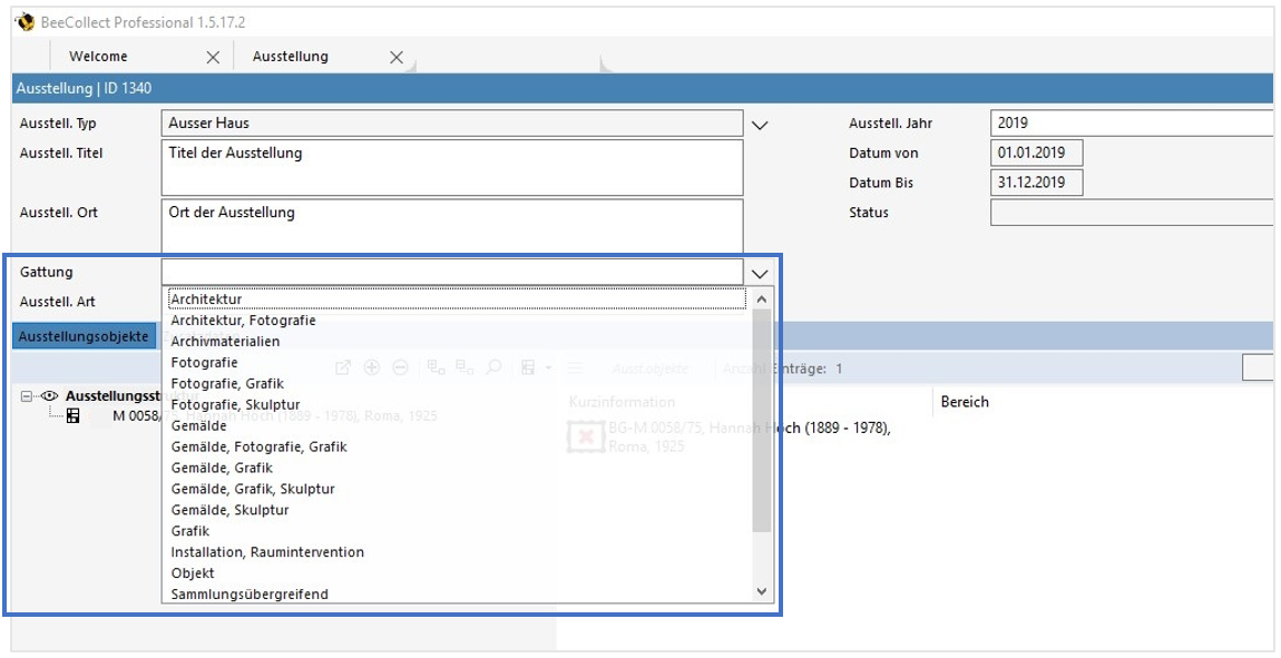 Aufklappmenü Gattung Aufklappmenü Gattung
