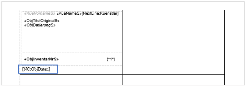 Beispiel Vorlagentyp Etikett mit Steuerfeld Nächste Zelle Beispiel Vorlagentyp Etikett mit Steuerfeld Nächste Zelle