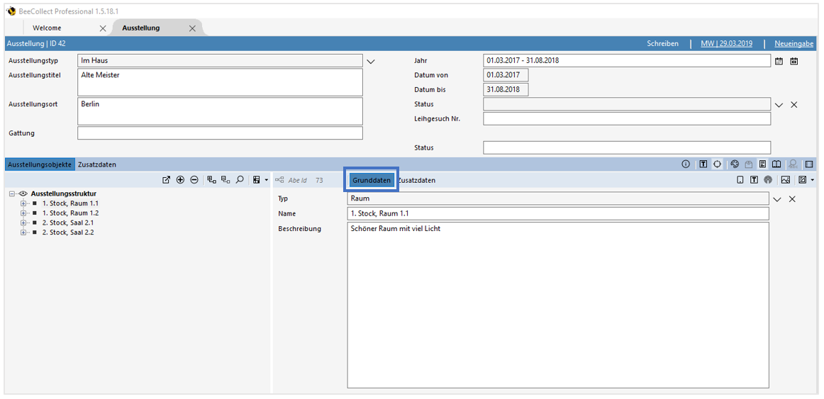 Register Grunddaten Register Grunddaten