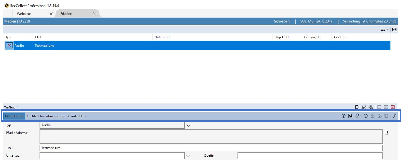 Registerbereich Modul Medien Registerbereich Modul Medien